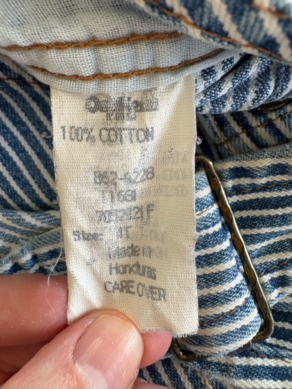 OshKosh B'gosh Vintage Stripe 4T Overalls - Picture 9 of 9